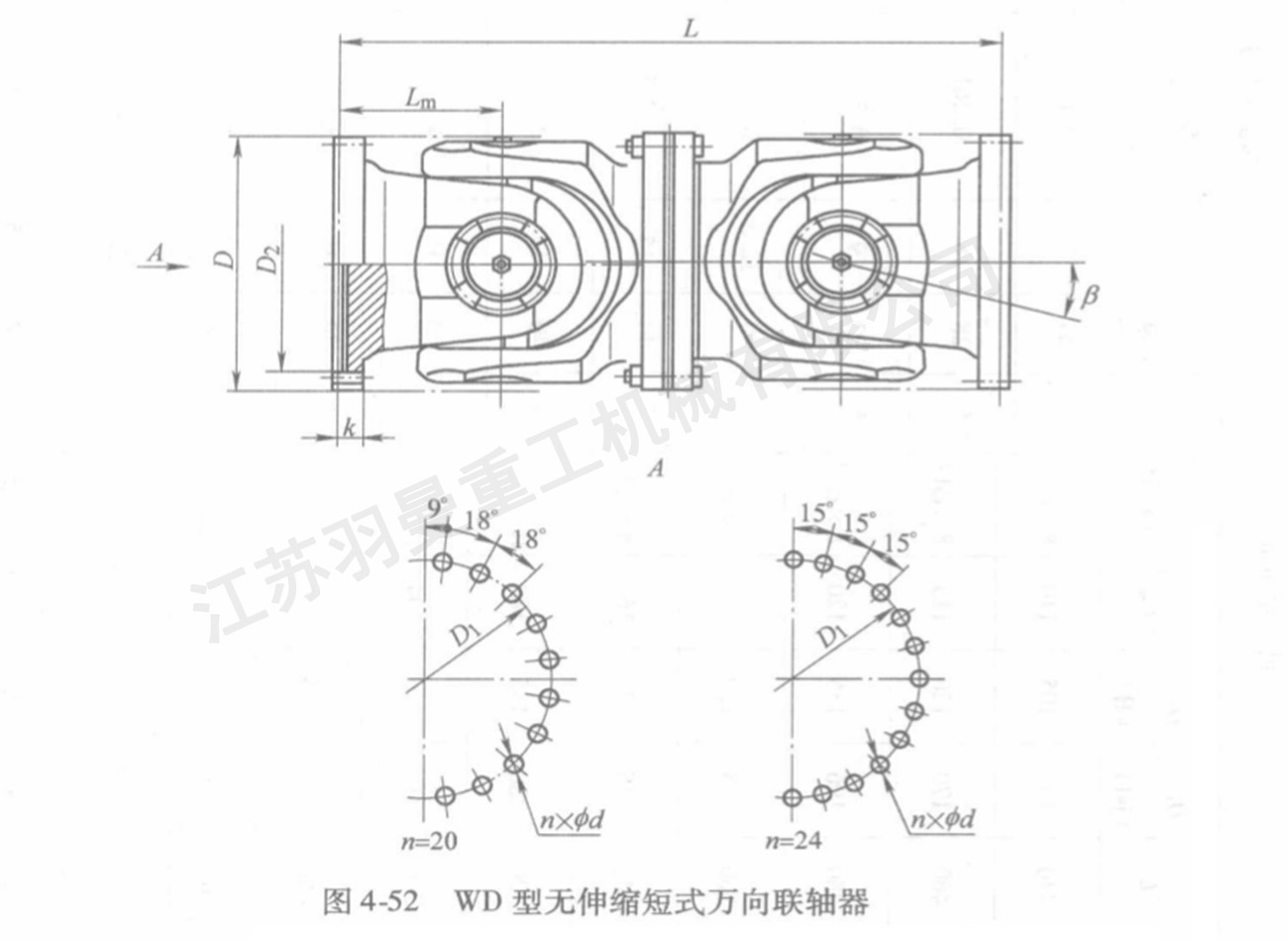 WD 型大規(guī)格無伸縮短式萬向聯軸器